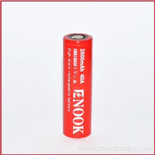 Enook 18650 2600mah 3.7V Rechargeable Battery
